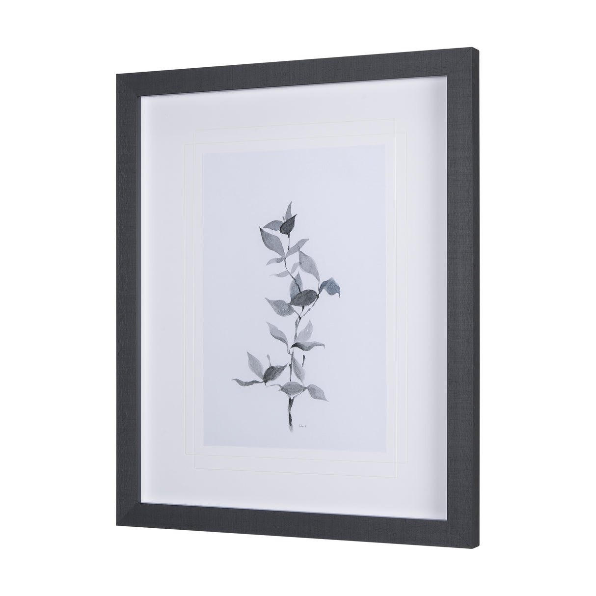 Leaf Shadow II by Mercana Studio a Hand Embellished Textured Framed Art Print Matted under Glass from Mercana - Luna Furniture
