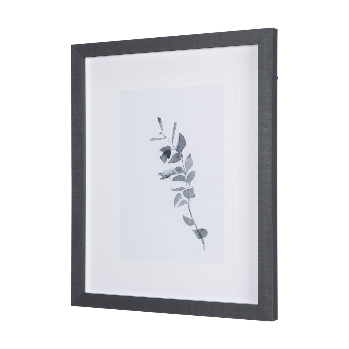 Leaf Shadow III by Mercana Studio a Hand Embellished Textured Framed Art Print Matted under Glass from Mercana - Luna Furniture