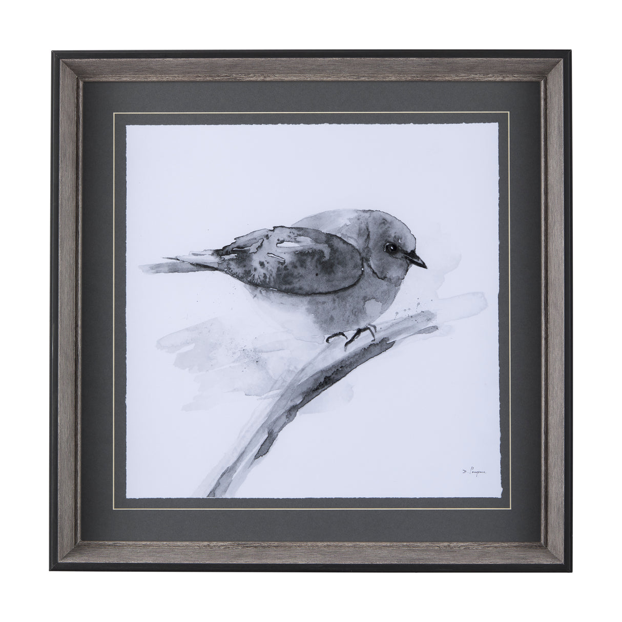 Eastern Blue BW III by Mercana Studio Hand Embellished Textured Framed Art Print Matted under Glass from Mercana - Luna Furniture