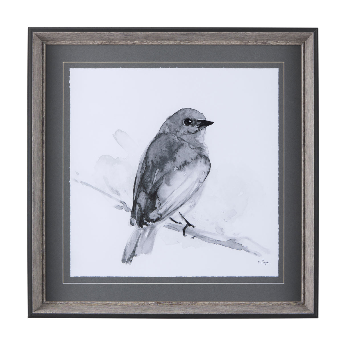 Eastern Blue BW IV by Mercana Studio a Hand Embellished Textured Framed Art Print Matted under Glass from Mercana - Luna Furniture