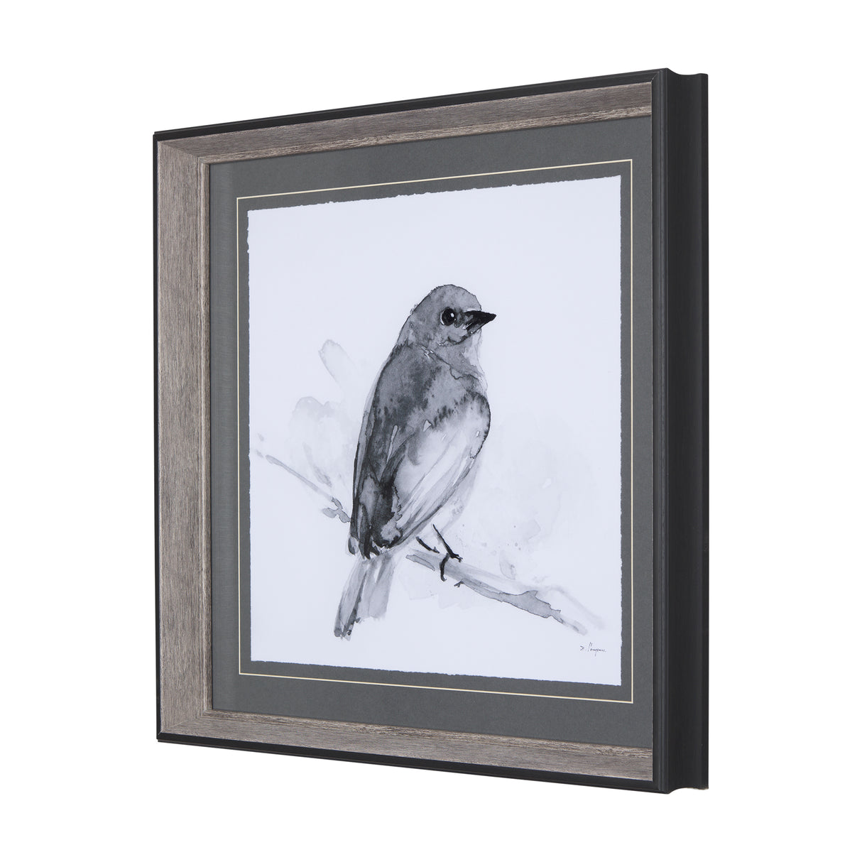 Eastern Blue BW IV by Mercana Studio a Hand Embellished Textured Framed Art Print Matted under Glass from Mercana - Luna Furniture