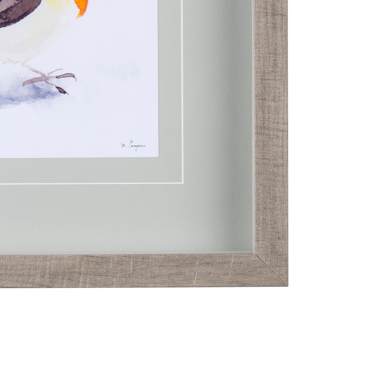 Robin II by Mercana Studio a Hand Embellished Textured Framed Art Print Matted under Glass from Mercana - Luna Furniture
