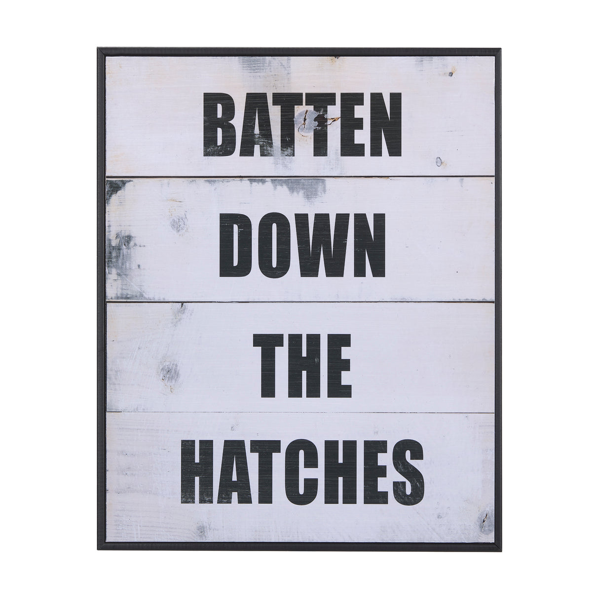 Batten Down The Hatches by Mercana Studio a Hand Embellished Textured Framed Art Print from Mercana - Luna Furniture