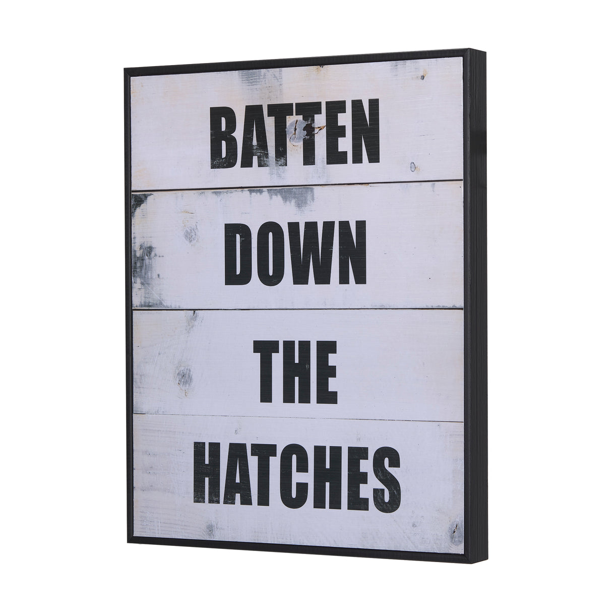 Batten Down The Hatches by Mercana Studio a Hand Embellished Textured Framed Art Print from Mercana - Luna Furniture