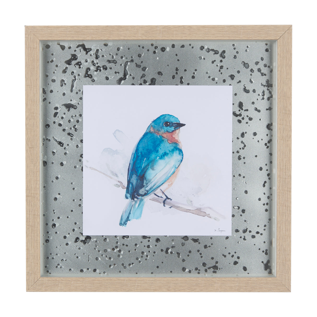 Eastern Blue II by Mercana Studio a Hand Embellished Textured Framed Art Print Matted under Glass from Mercana - Luna Furniture