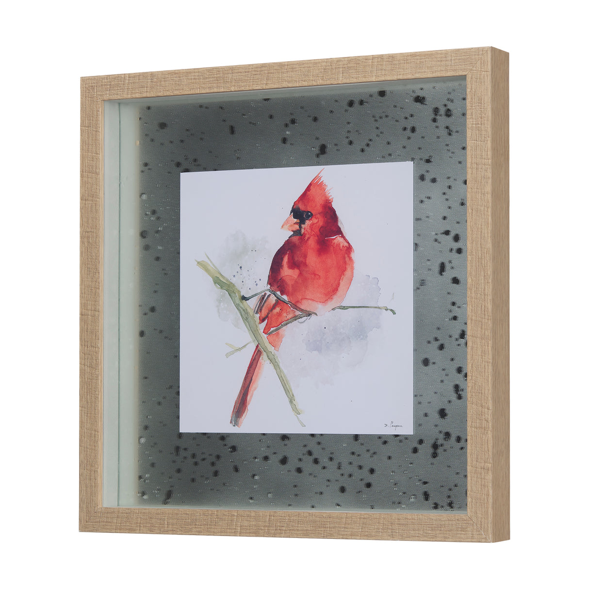 Cardinal I by Mercana Studio a Hand Embellished Textured Framed Art Print Matted under Glass from Mercana - Luna Furniture