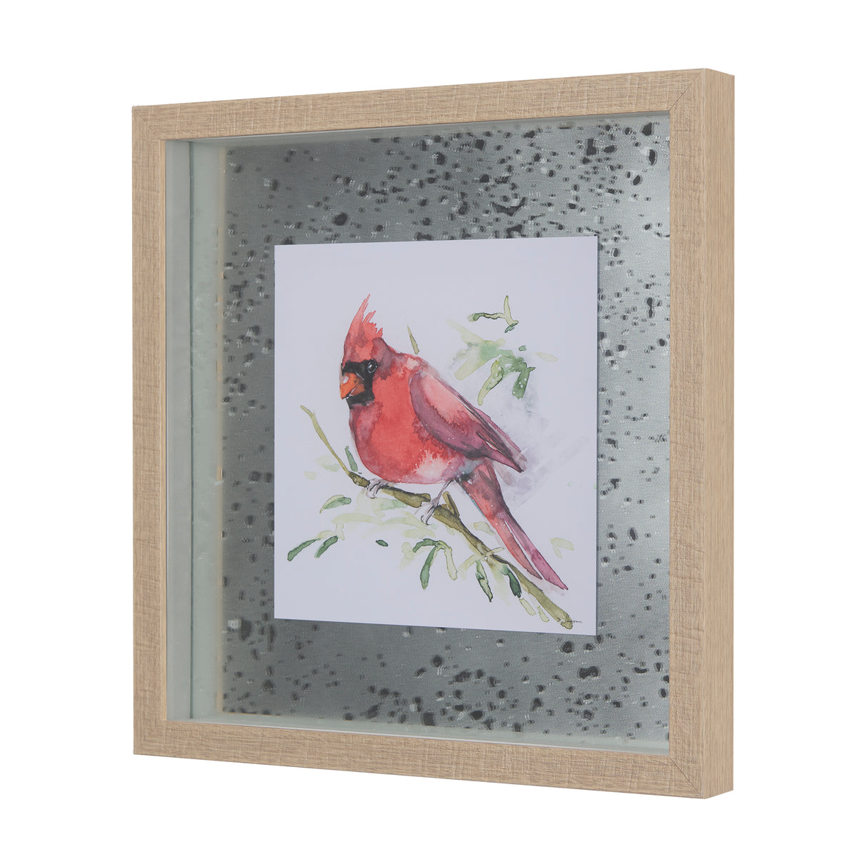 Cardinal III by Mercana Studio a Hand Embellished Textured Framed Art Print Matted under Glass from Mercana - Luna Furniture