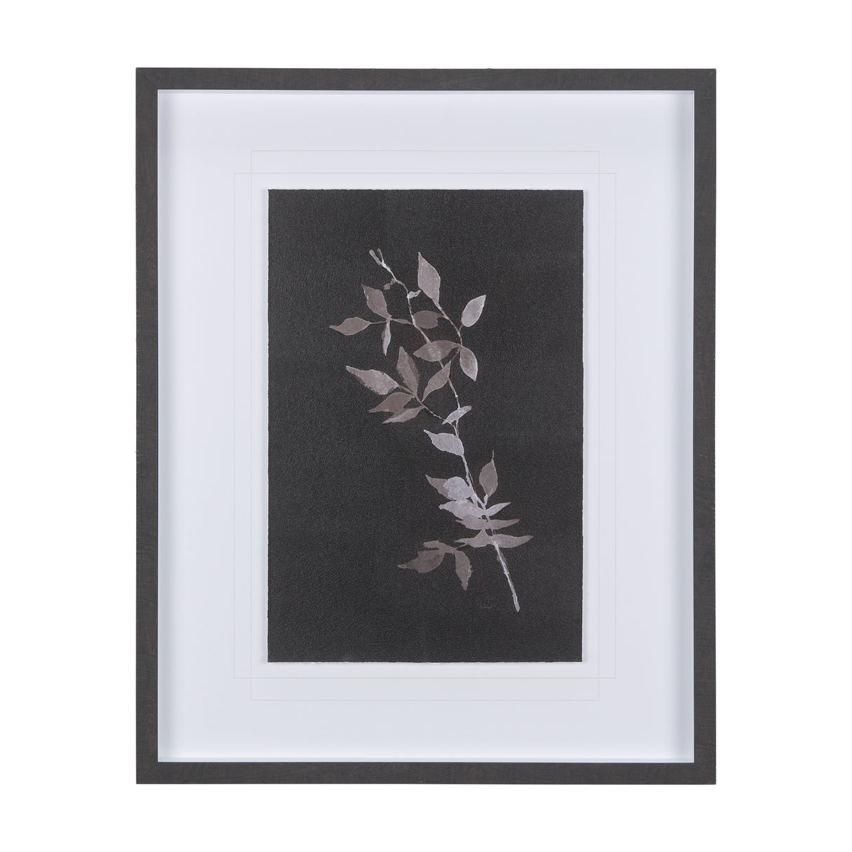 Night Leaves III by Mercana Studio a Hand Embellished Textured Framed Art Print Matted under Glass from Mercana - Luna Furniture