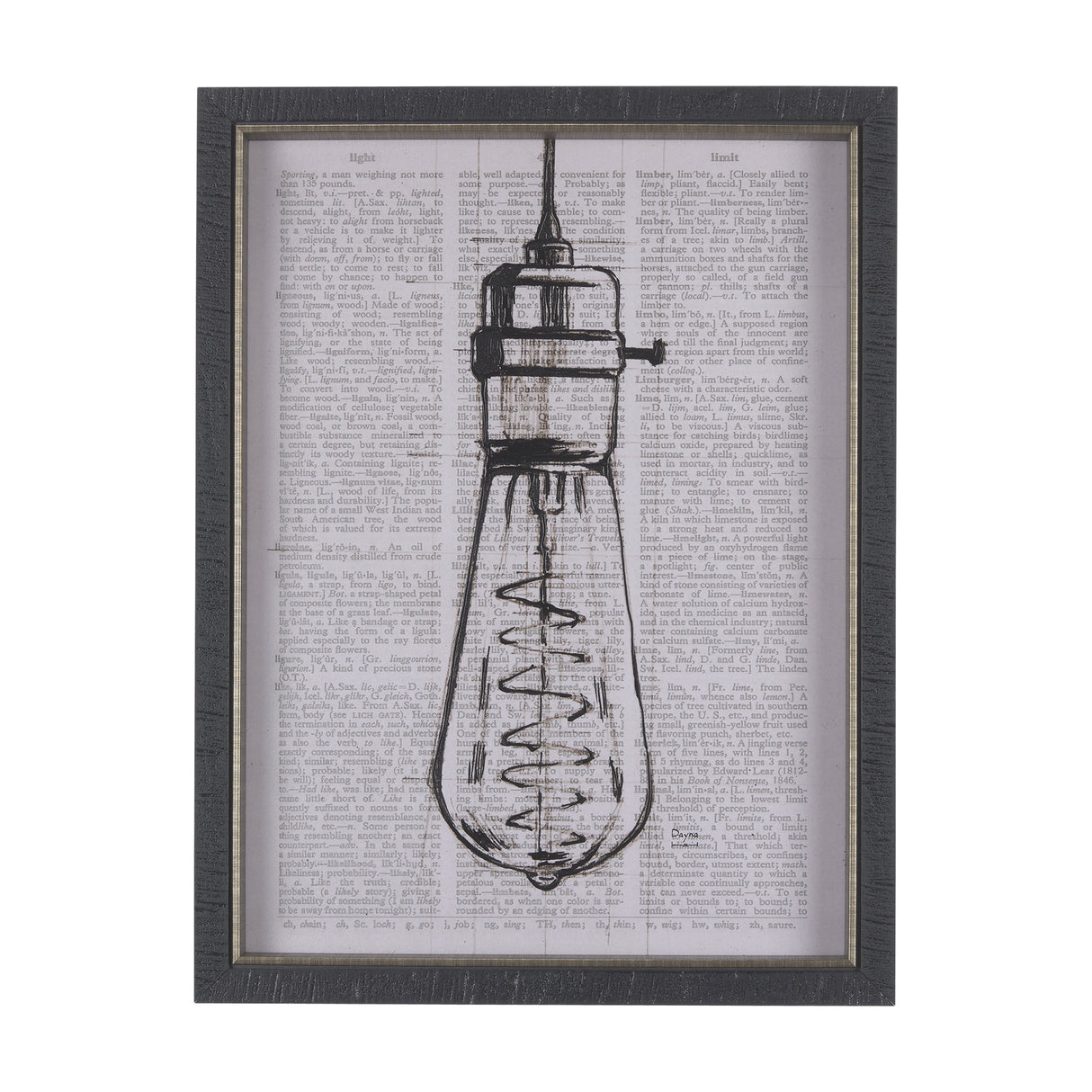Vintage Page I by Mercana Studio a Hand Embellished Textured Framed Art Print from Mercana - Luna Furniture