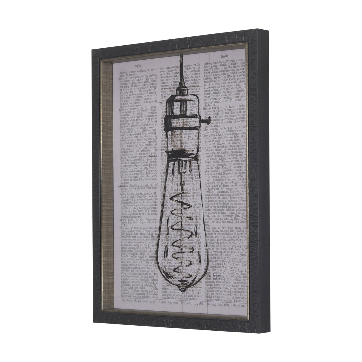 Vintage Page I by Mercana Studio a Hand Embellished Textured Framed Art Print from Mercana - Luna Furniture