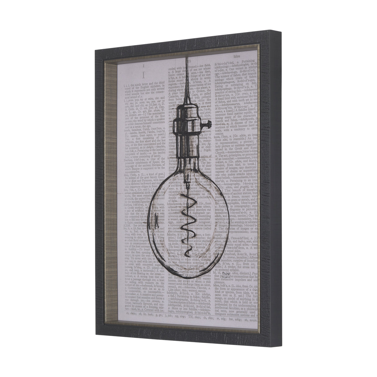 Vintage Page II by Mercana Studio a Hand Embellished Textured Framed Art Print from Mercana - Luna Furniture