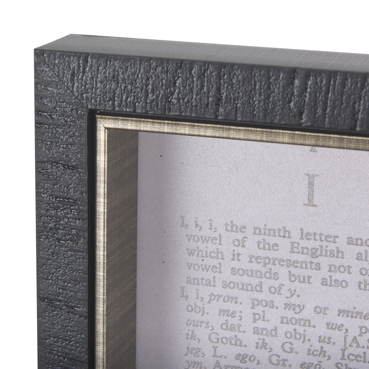 Vintage Page II by Mercana Studio a Hand Embellished Textured Framed Art Print from Mercana - Luna Furniture