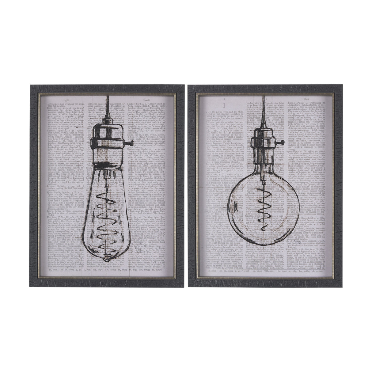 Vintage Page II by Mercana Studio a Hand Embellished Textured Framed Art Print from Mercana - Luna Furniture