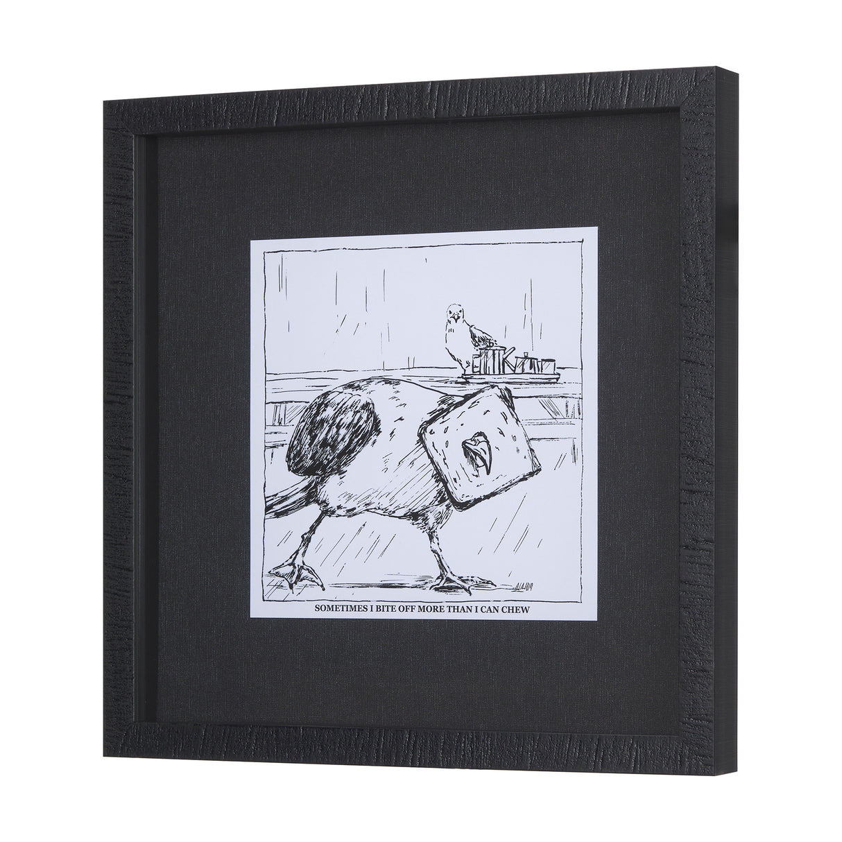 Animal Talk II by Mercana Studio a Framed Art Print Matted under Glass from Mercana - Luna Furniture