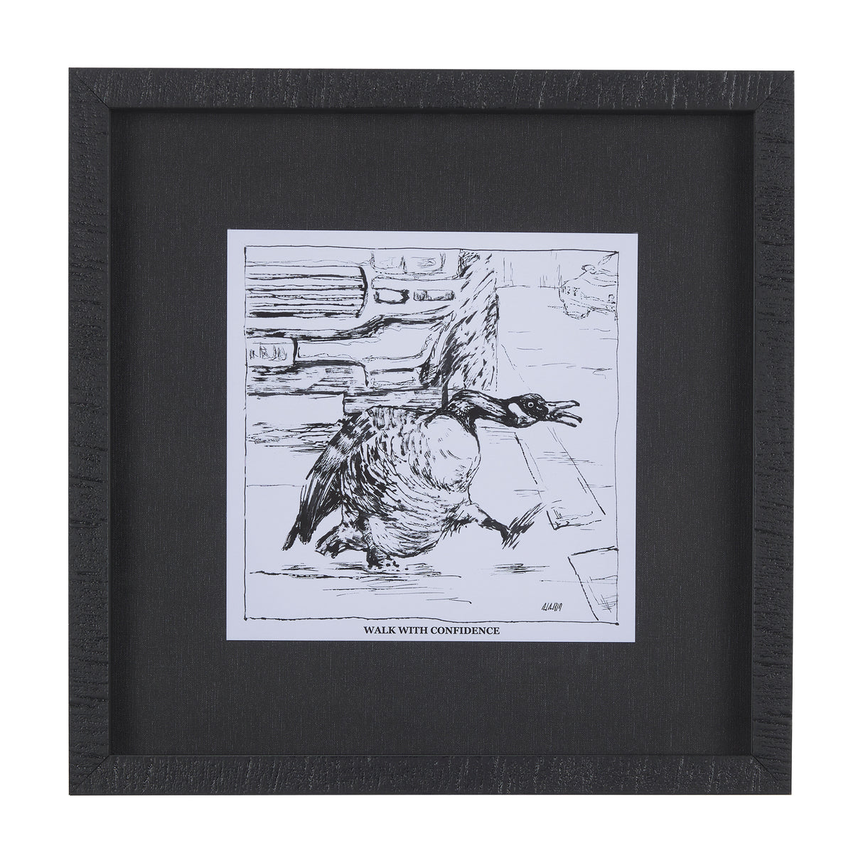Animal Talk IV by Mercana Studio a Framed Art Print Matted under Glass from Mercana - Luna Furniture