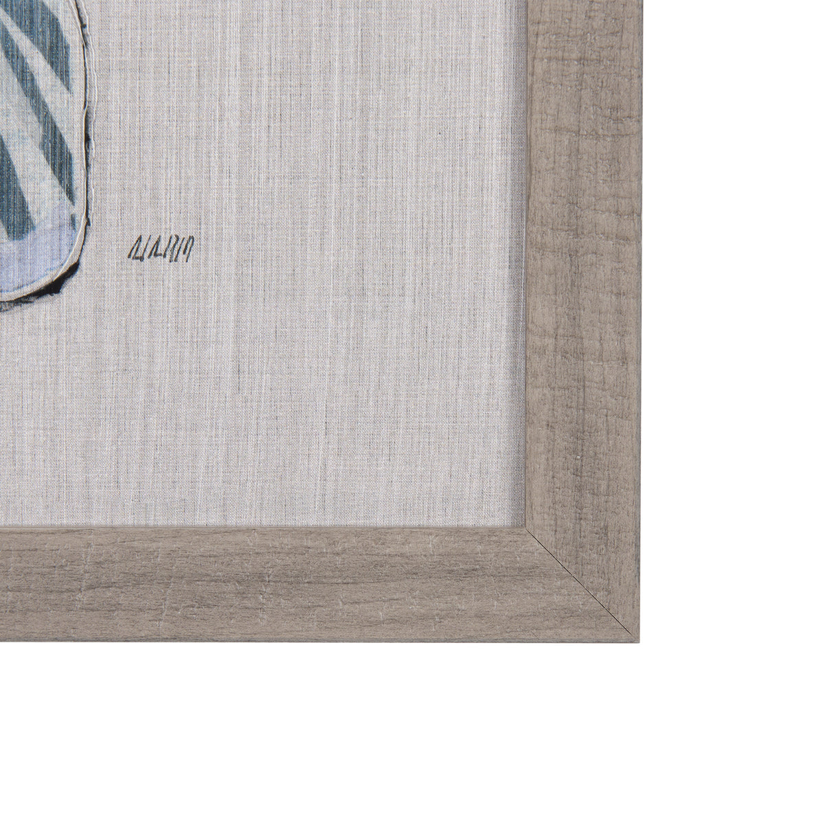 Moth Blue I by Mercana Studio a Hand Embellished Textured Framed Art Print from Mercana - Luna Furniture
