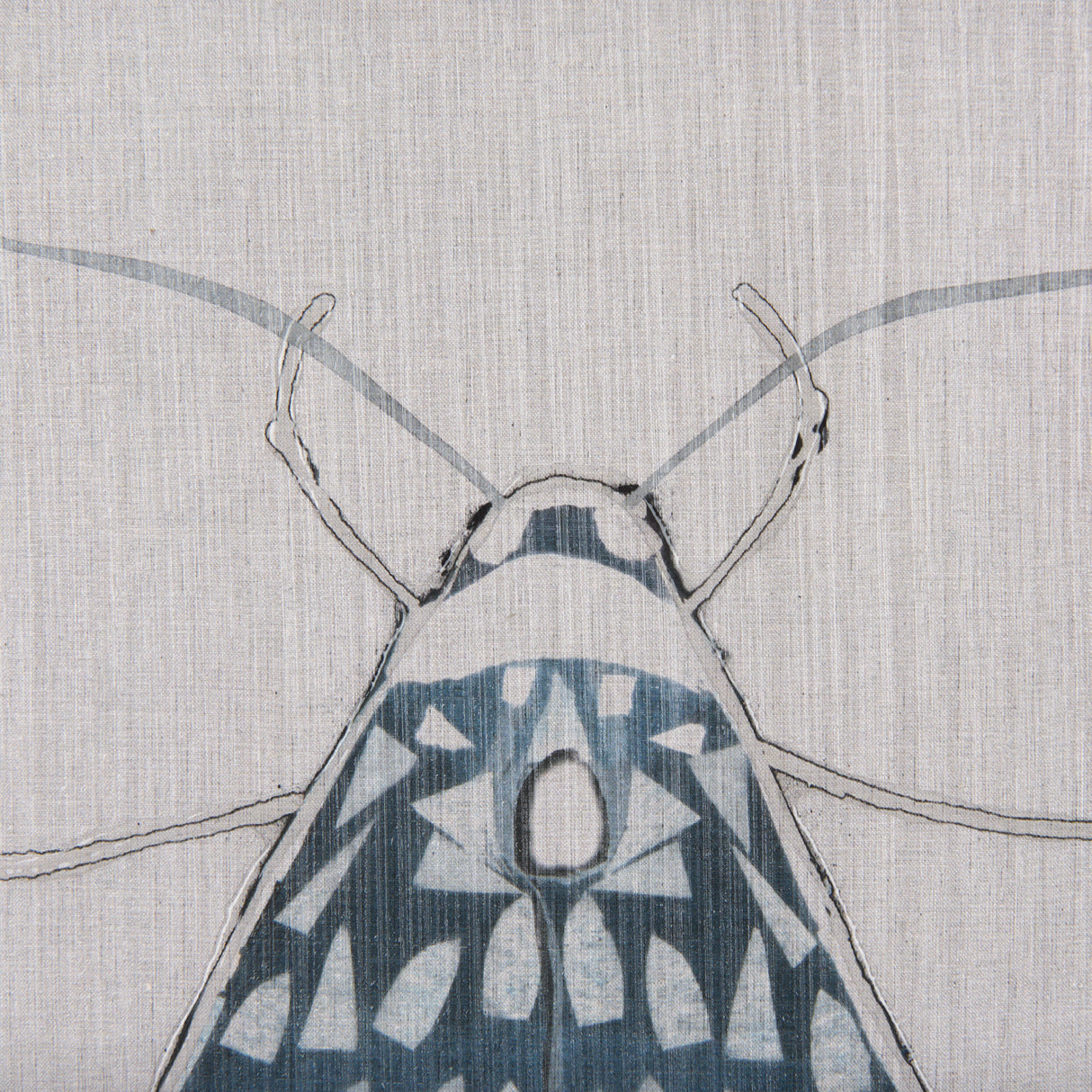 Moth Blue I by Mercana Studio a Hand Embellished Textured Framed Art Print from Mercana - Luna Furniture