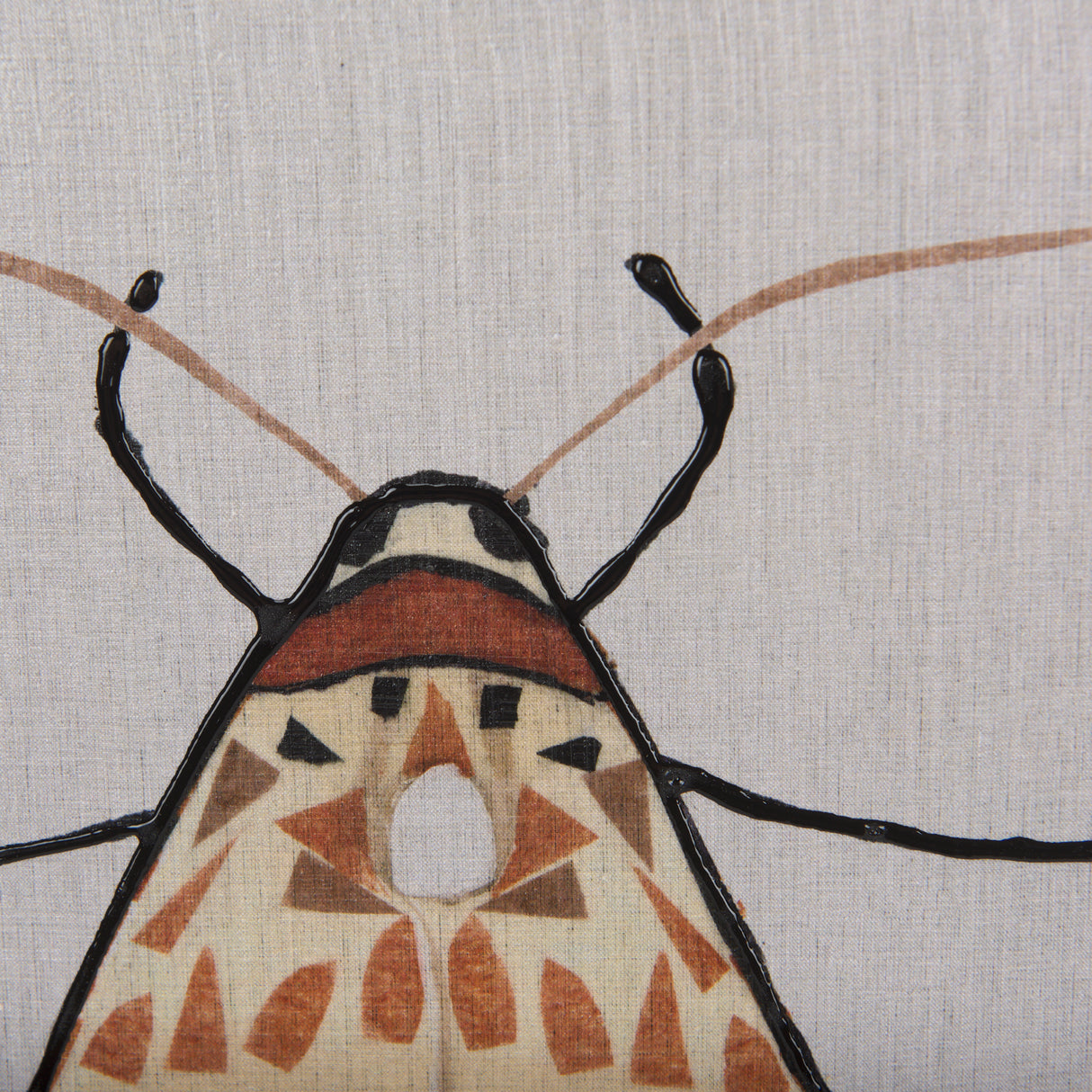 Moth I by Mercana Studio a Hand Embellished Textured Framed Art Print from Mercana - Luna Furniture