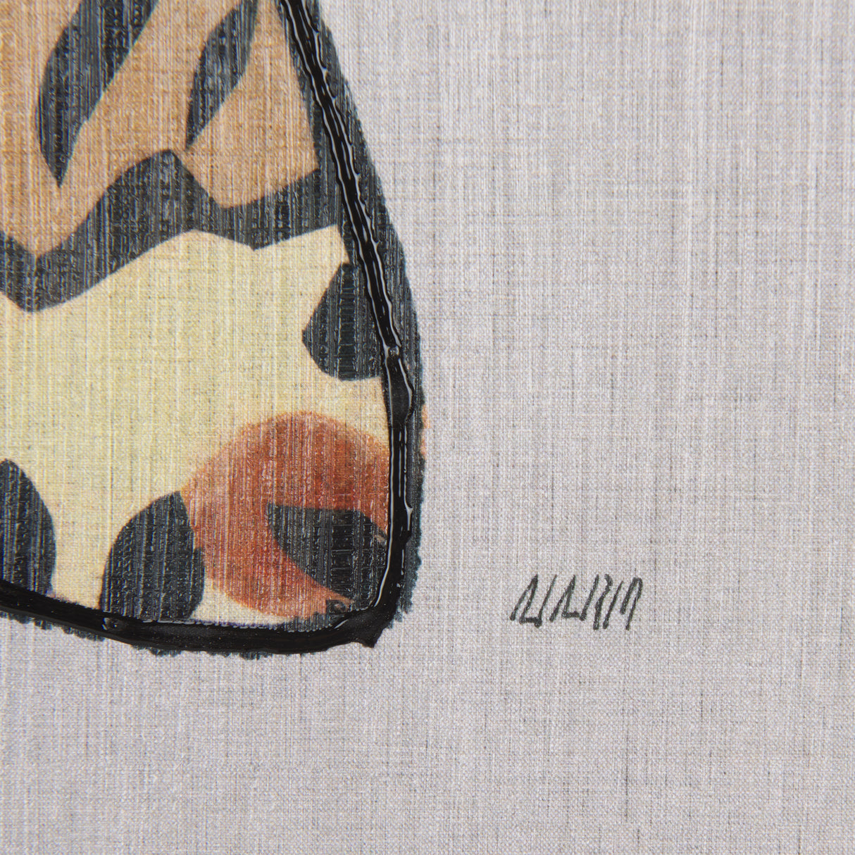 Moth III by Mercana Studio a Hand Embellished Textured Framed Art Print from Mercana - Luna Furniture