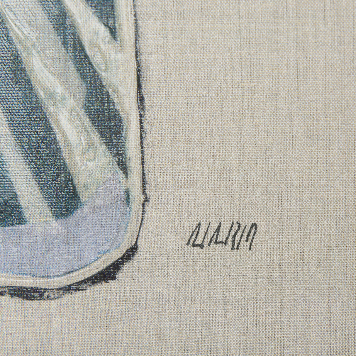 Moth Blue I by Mercana Studio a Hand Embellished Textured Canvas from Mercana - Luna Furniture