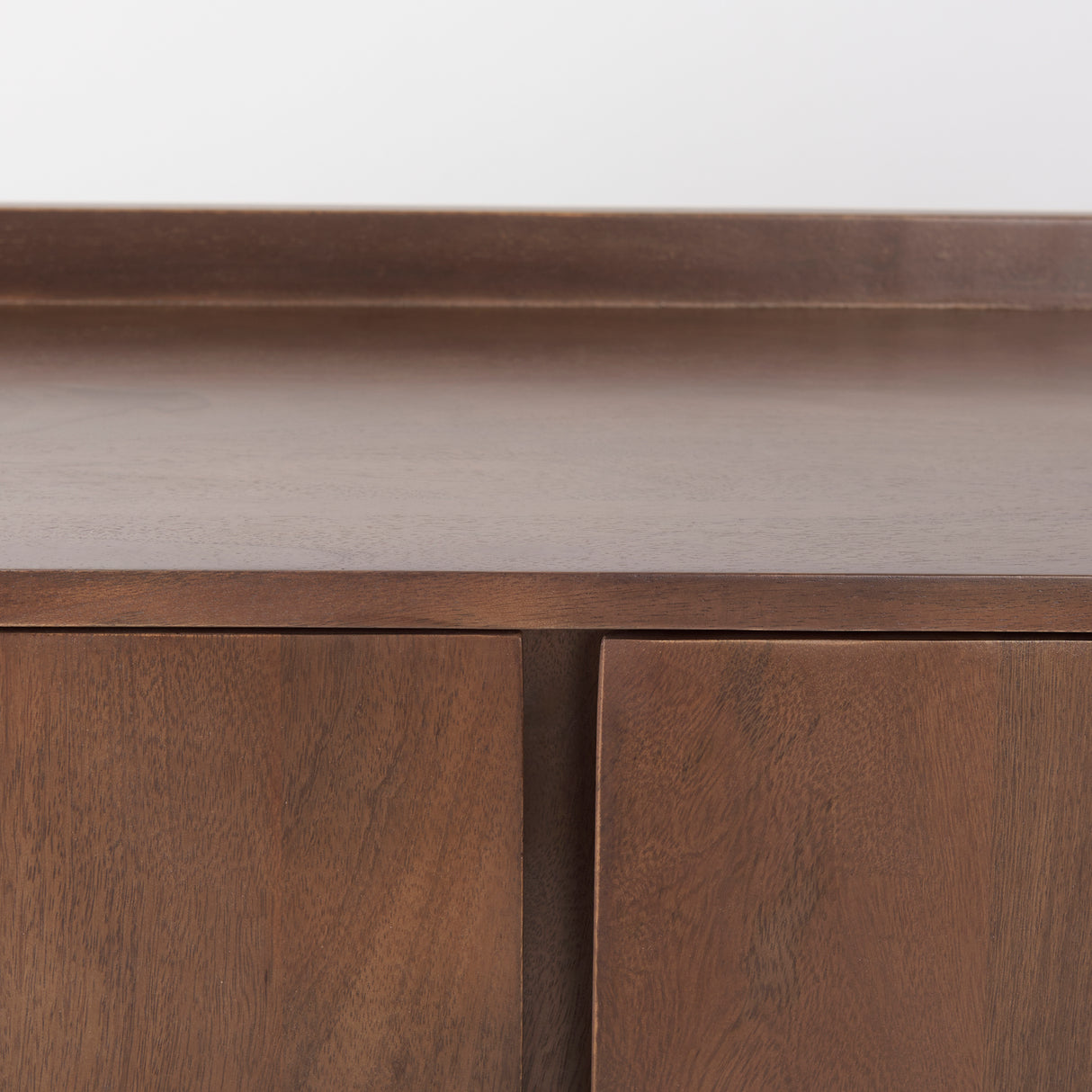 Lillie 36.0L x 16.0W x 32.0H Medium Brown Wood 2 Door Tray Top Accent Cabinet from Mercana - Luna Furniture