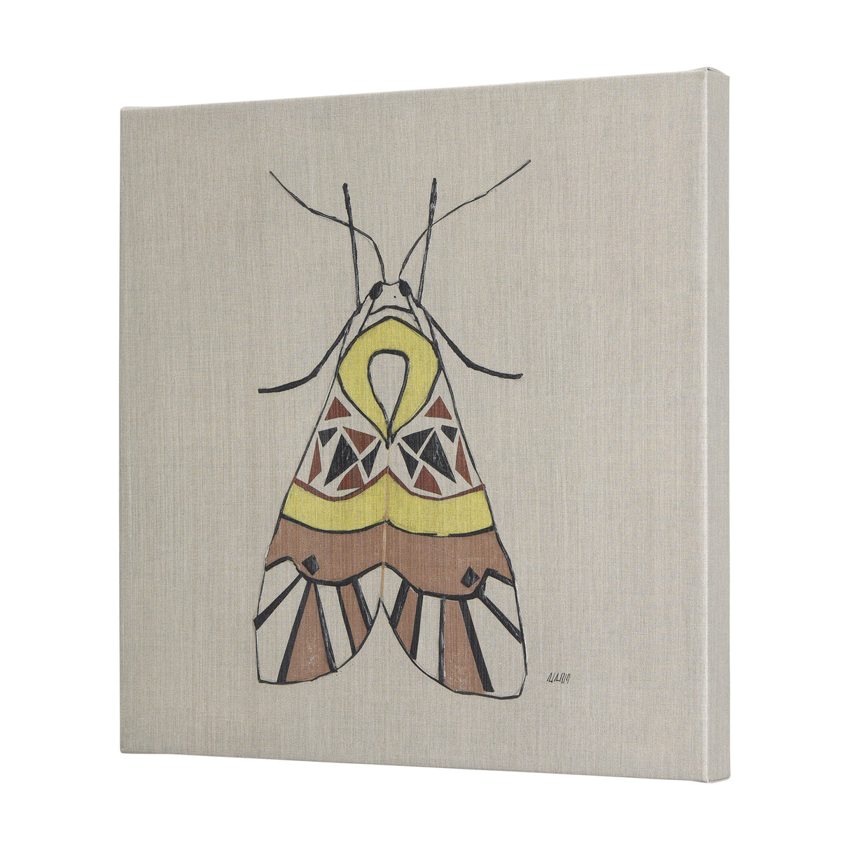Moth II by Mercana Studio a Hand Embellished Textured Canvas from Mercana - Luna Furniture