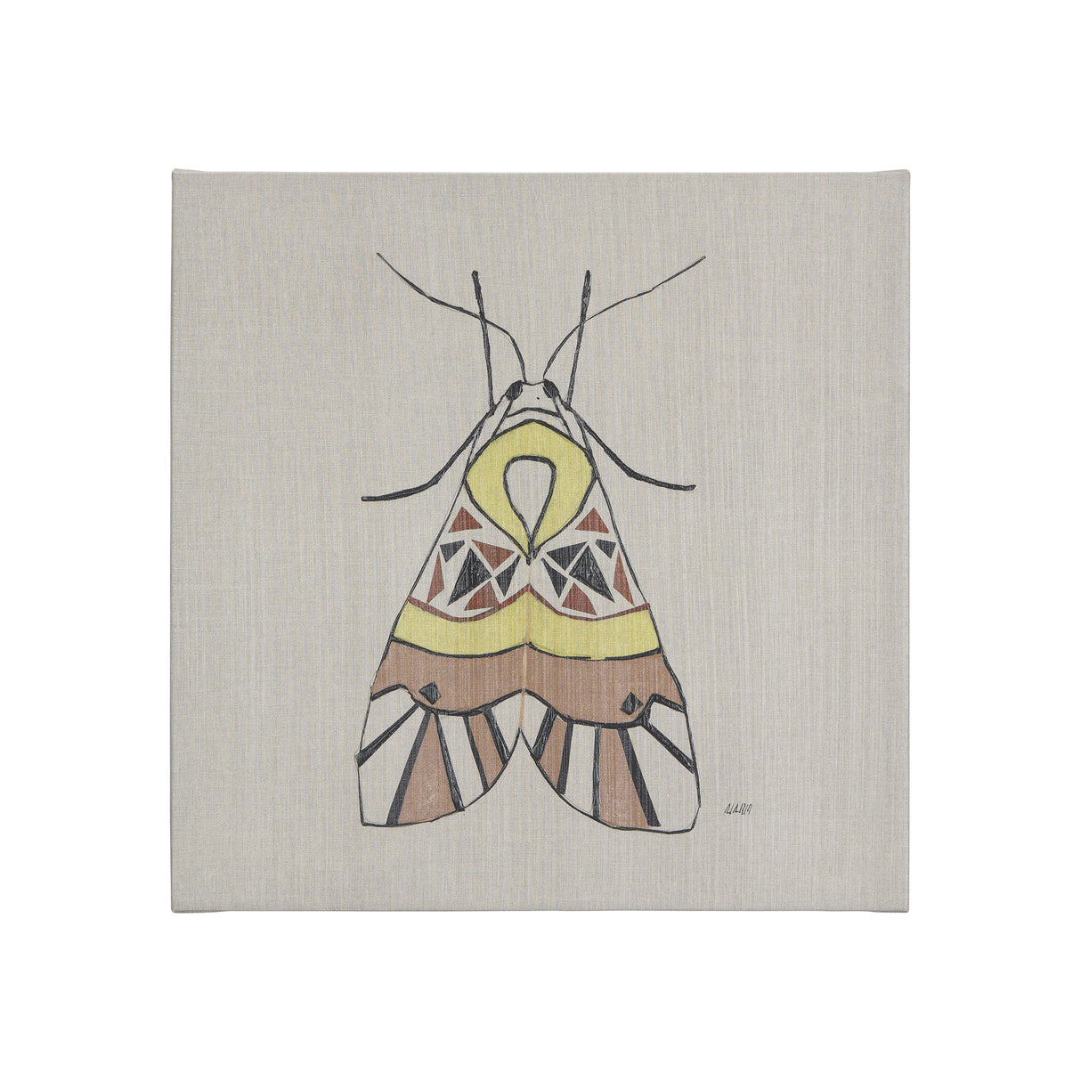 Moth II by Mercana Studio a Hand Embellished Textured Canvas from Mercana - Luna Furniture