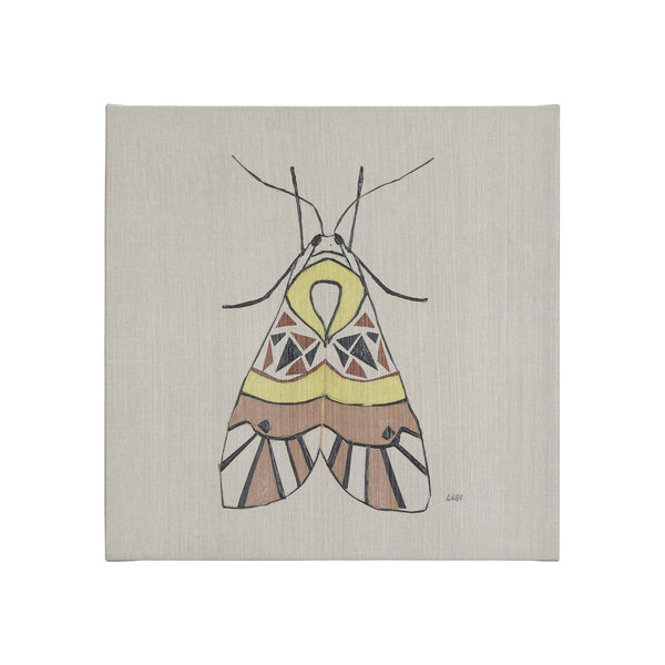 Moth II by Mercana Studio a Hand Embellished Textured Canvas
