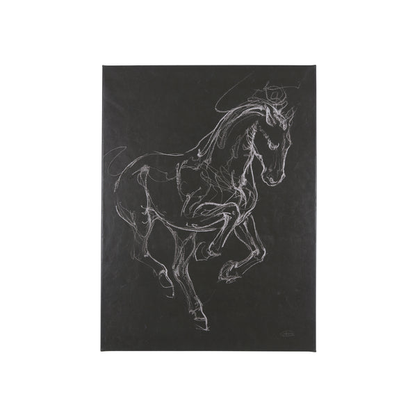 Horse III by Mercana Studio a Hand Embellished Textured Canvas