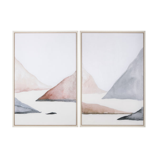 Sandy Land I by Mercana Studio a Hand Embellished Textured Framed Canvas
