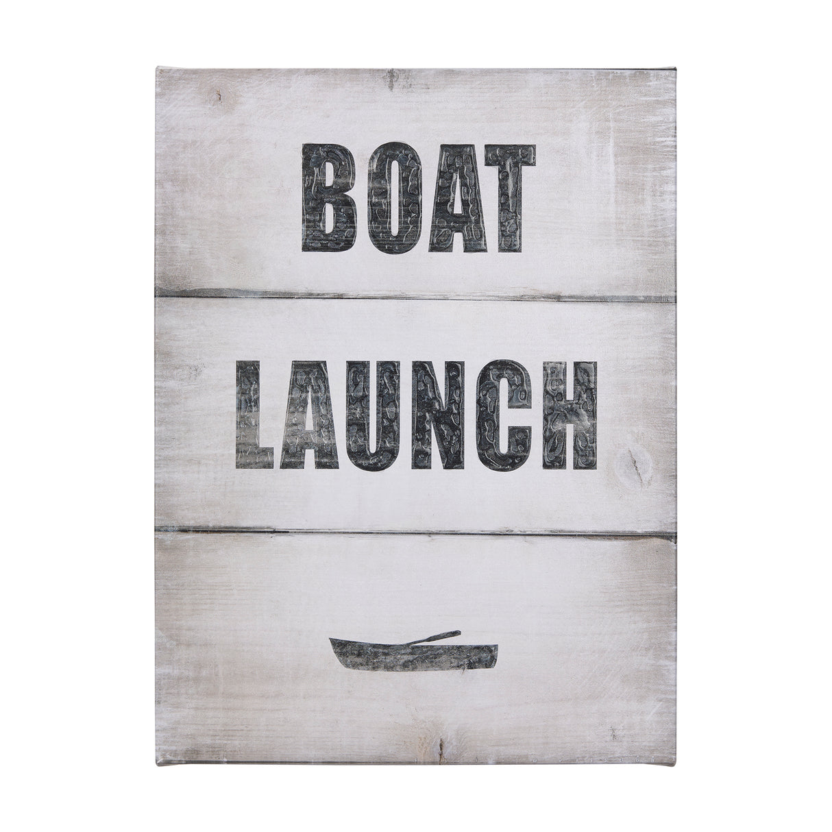 Boat Launch by Mercana Studio a Hand Embellished Textured Canvas from Mercana - Luna Furniture