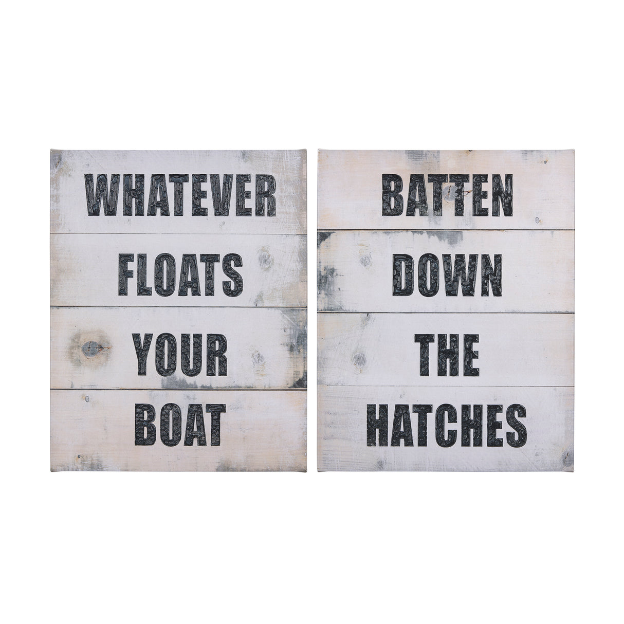 Float Your Boat by Mercana Studio a Hand Embellished Textured Canvas from Mercana - Luna Furniture