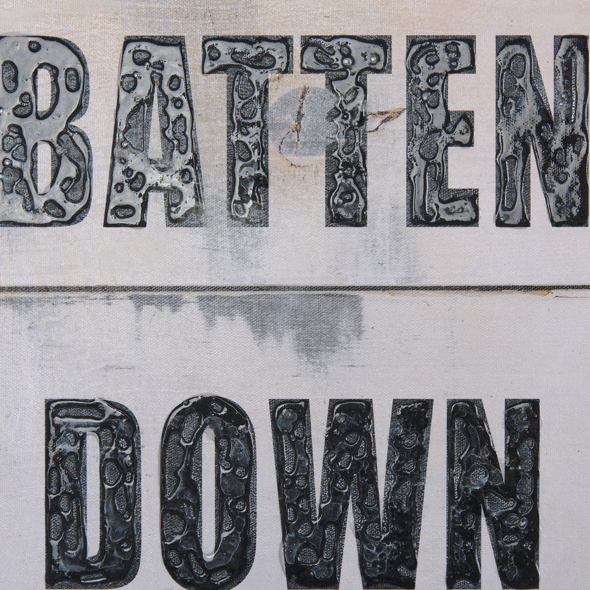 Batten Down The Hatches by Mercana Studio a Hand Embellished Textured Canvas from Mercana - Luna Furniture