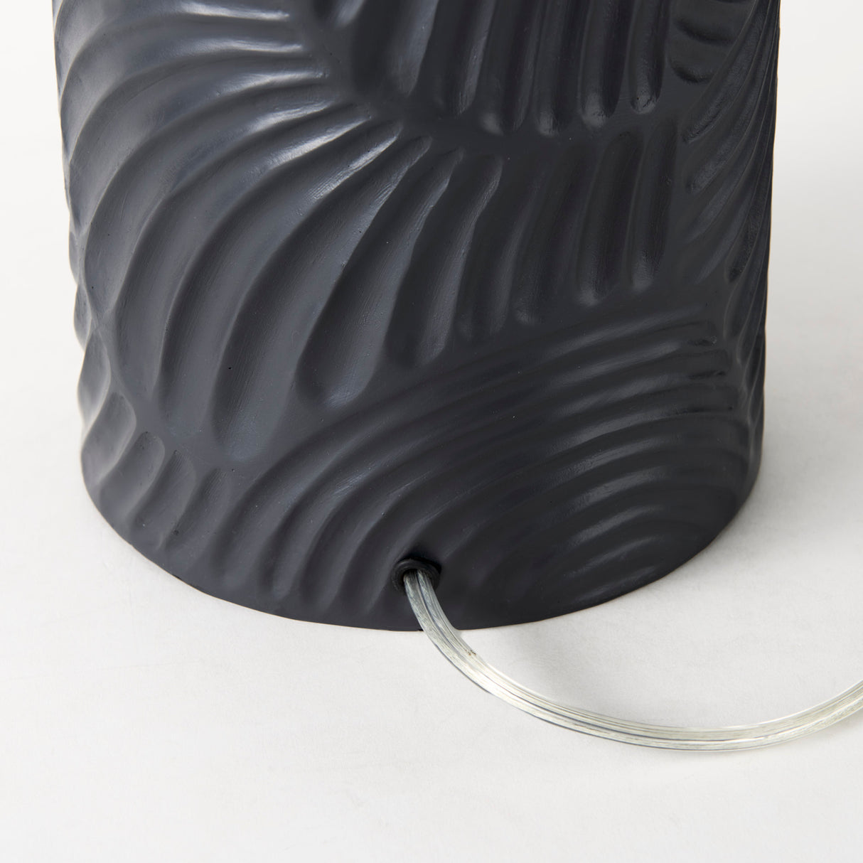 Quinn 18.0L x 18.0W x 28.8H Navy Base W/Beige Fabric Shade Table Lamp from Mercana - Luna Furniture