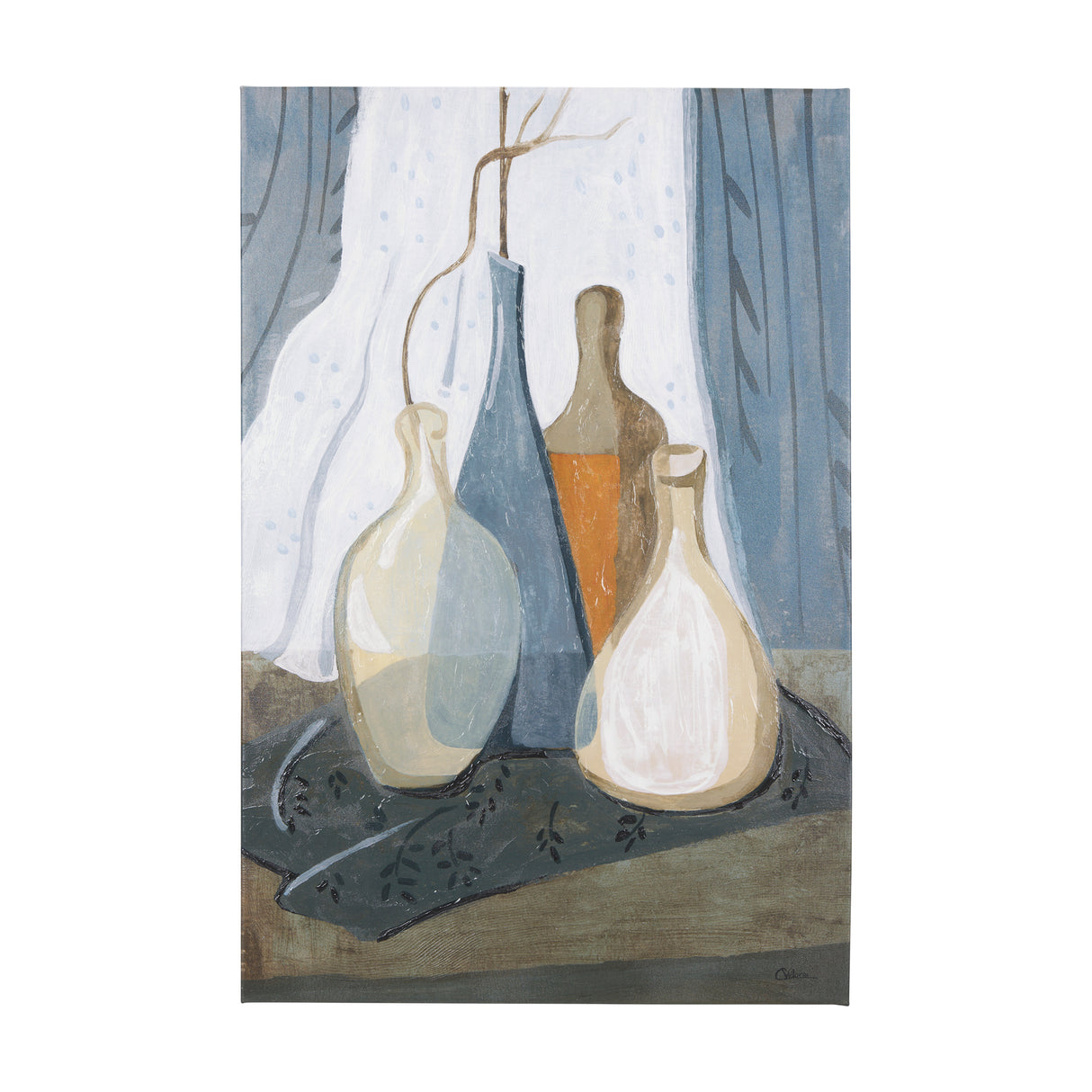 Still life III by Mercana Studio a Hand Embellished Textured Canvas from Mercana - Luna Furniture