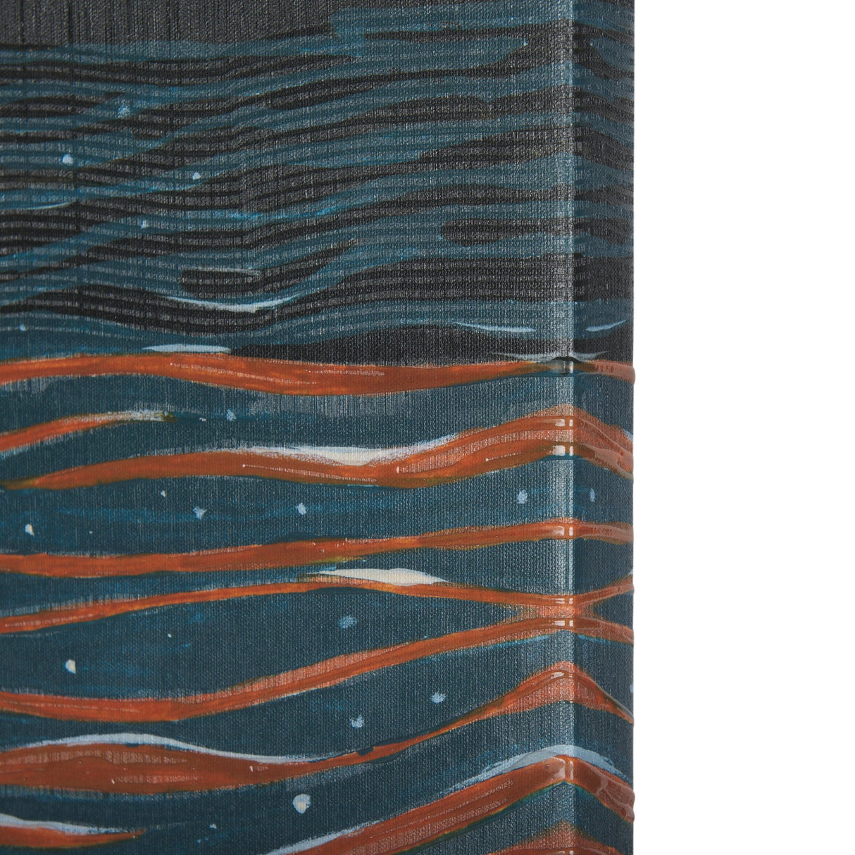 Sea bay at nitght I by Mercana Studio a Hand Embellished Textured Canvas from Mercana - Luna Furniture
