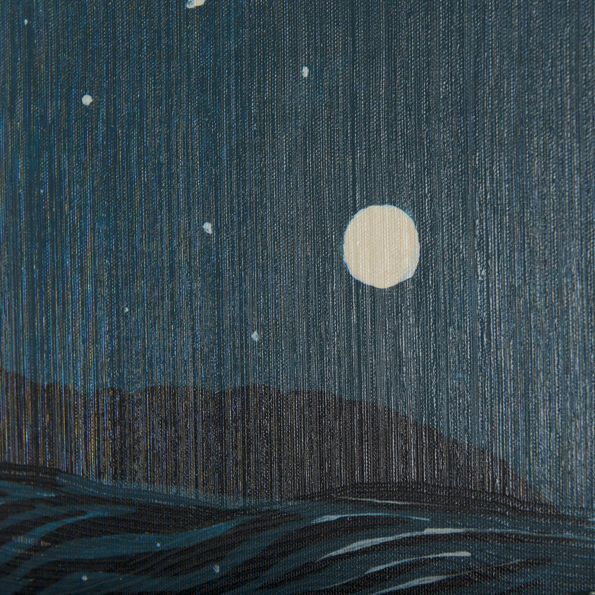 Sea bay at nitght II by Mercana Studio a Hand Embellished Textured Canvas from Mercana - Luna Furniture