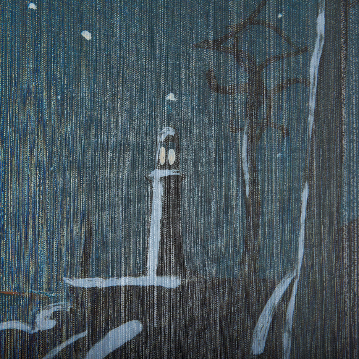 Sea bay at nitght III by Mercana Studio a Hand Embellished Textured Canvas from Mercana - Luna Furniture
