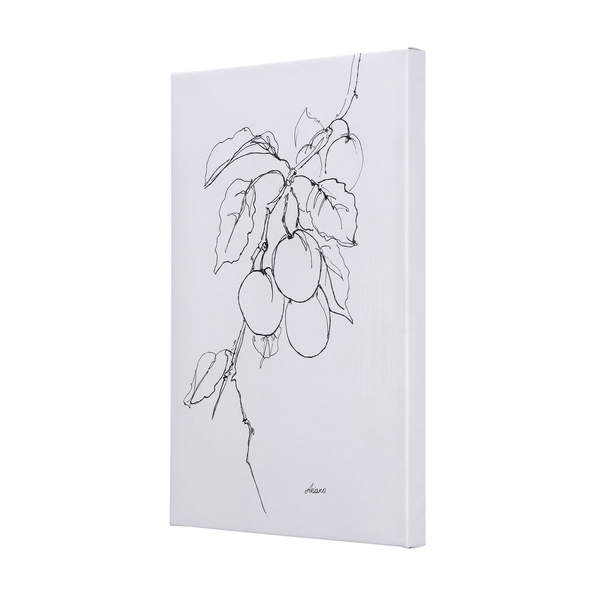 Plum Branch II by Mercana Studio a Hand Embellished Textured Canvas from Mercana - Luna Furniture