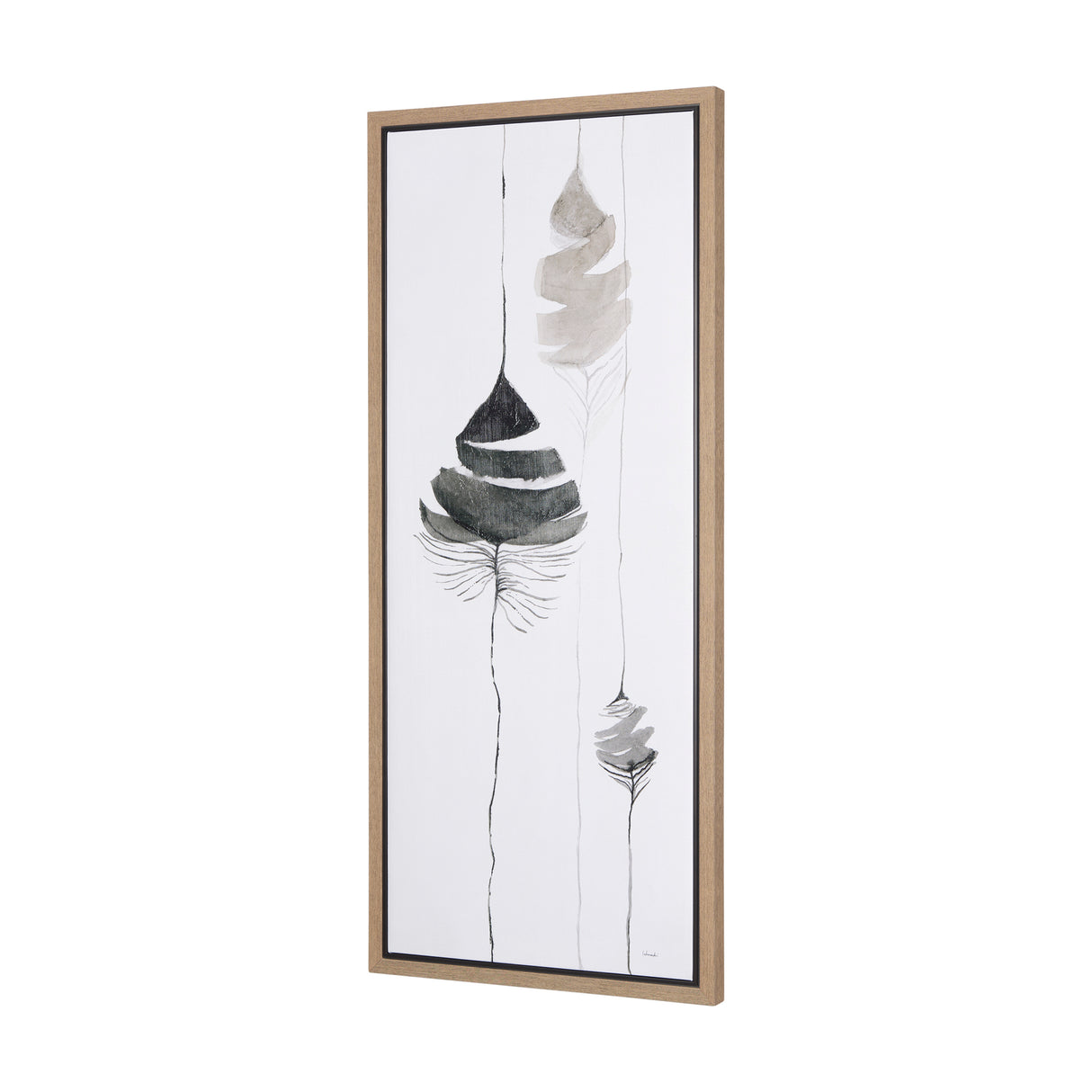 Rain of Leaf II by Mercana Studio a Hand Embellished Textured Framed Canvas from Mercana - Luna Furniture
