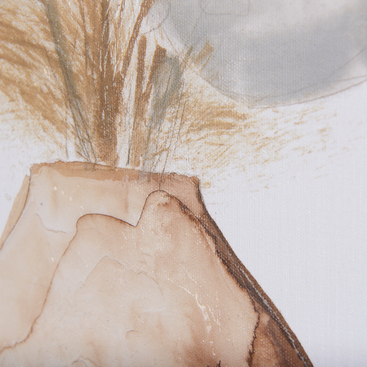 Vase Gray Pods by Mercana Studio a Hand Embellished Textured Canvas from Mercana - Luna Furniture