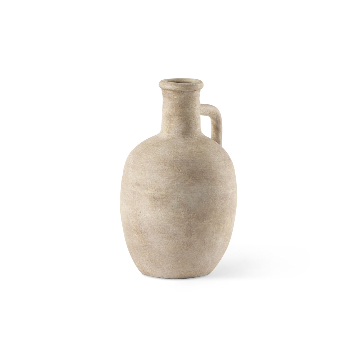 Zenni 5.3L x 5.3W x 9.3H Warm Beige Ceramic Vase from Mercana - Luna Furniture