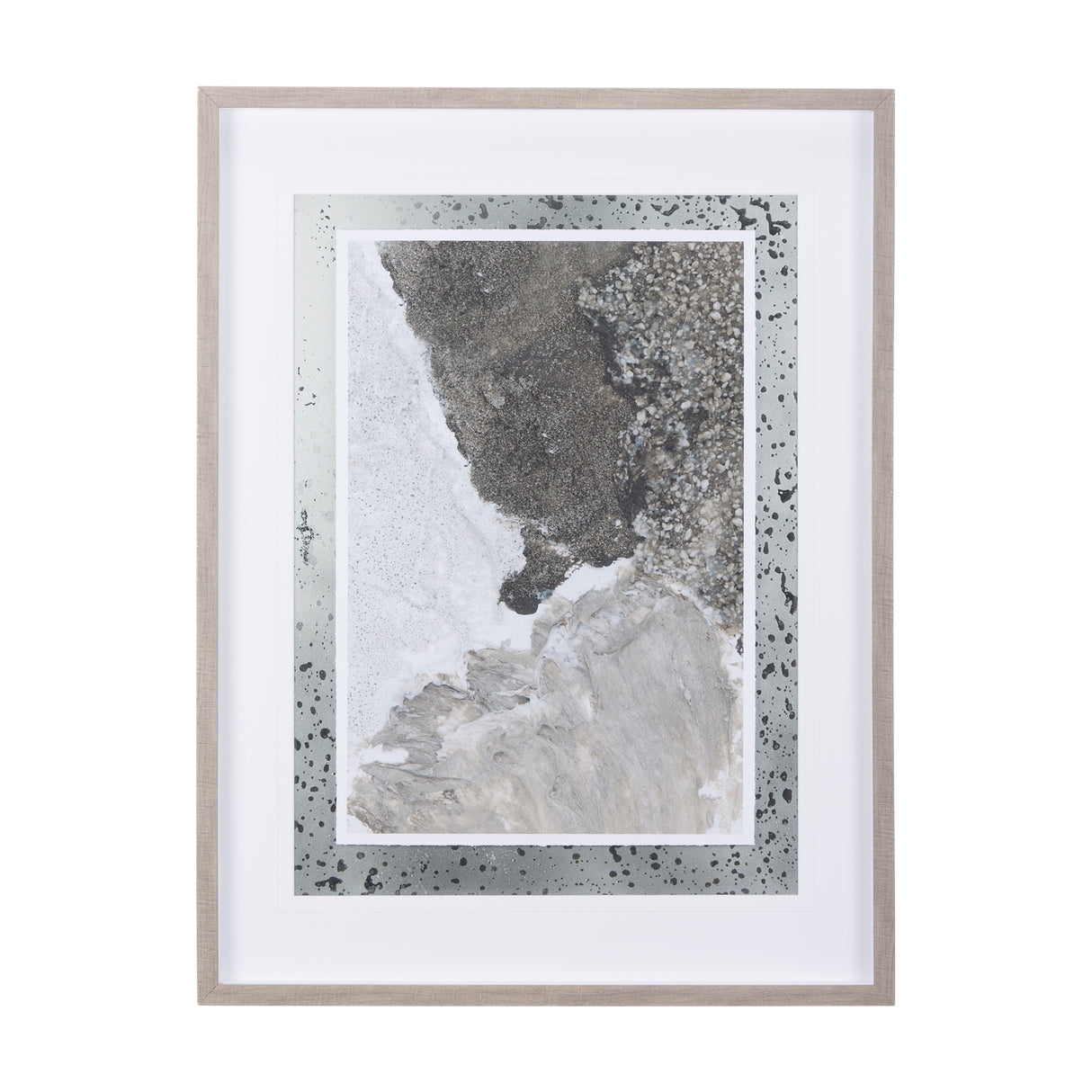 Mudslide I by Mercana Studio a Hand Embellished Textured Framed Art Print Matted under Glass from Mercana - Luna Furniture
