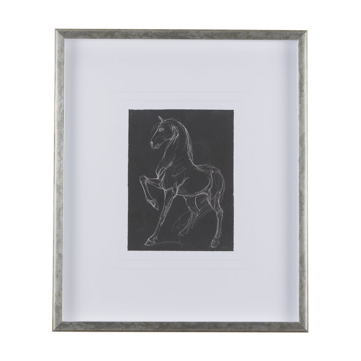 Horse IV by Mercana Studio a Hand Embellished Textured Framed Art Print Matted under Glass from Mercana - Luna Furniture