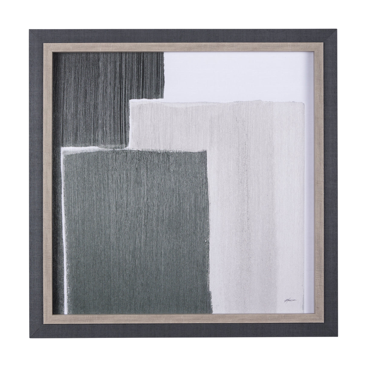 Blocks I by Mercana Studio a Hand Embellished Textured Framed Art Print from Mercana - Luna Furniture