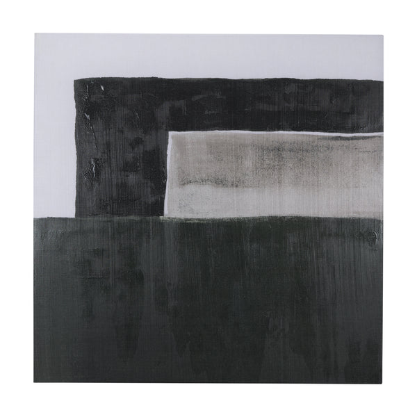 Block II by Mercana Studio a Hand Embellished Textured Canvas