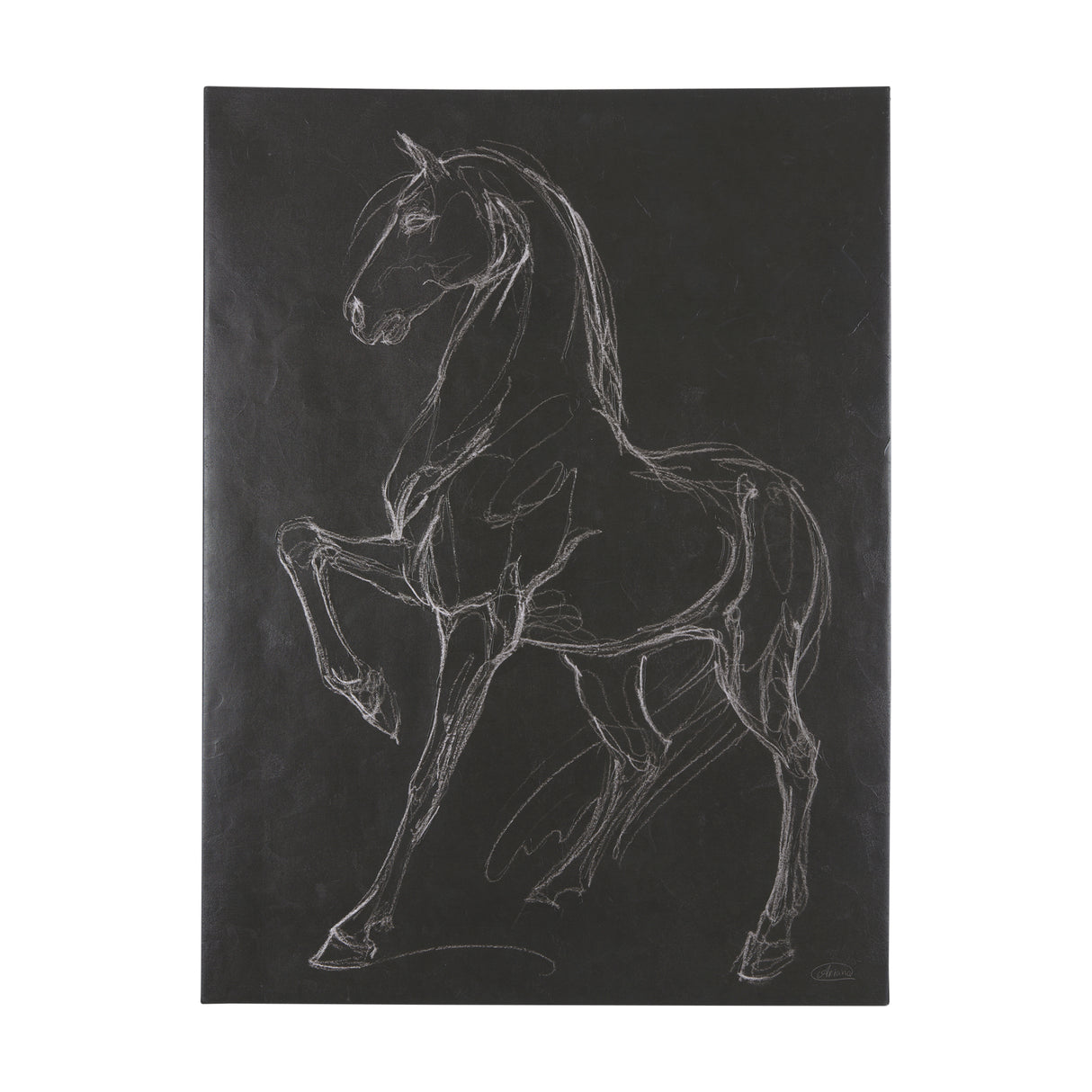 Horse IV by Mercana Studio a Hand Embellished Textured Canvas from Mercana - Luna Furniture