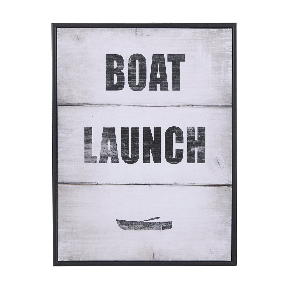 Boat Launch by Mercana Studio a Hand Embellished Textured Framed Art Print from Mercana - Luna Furniture