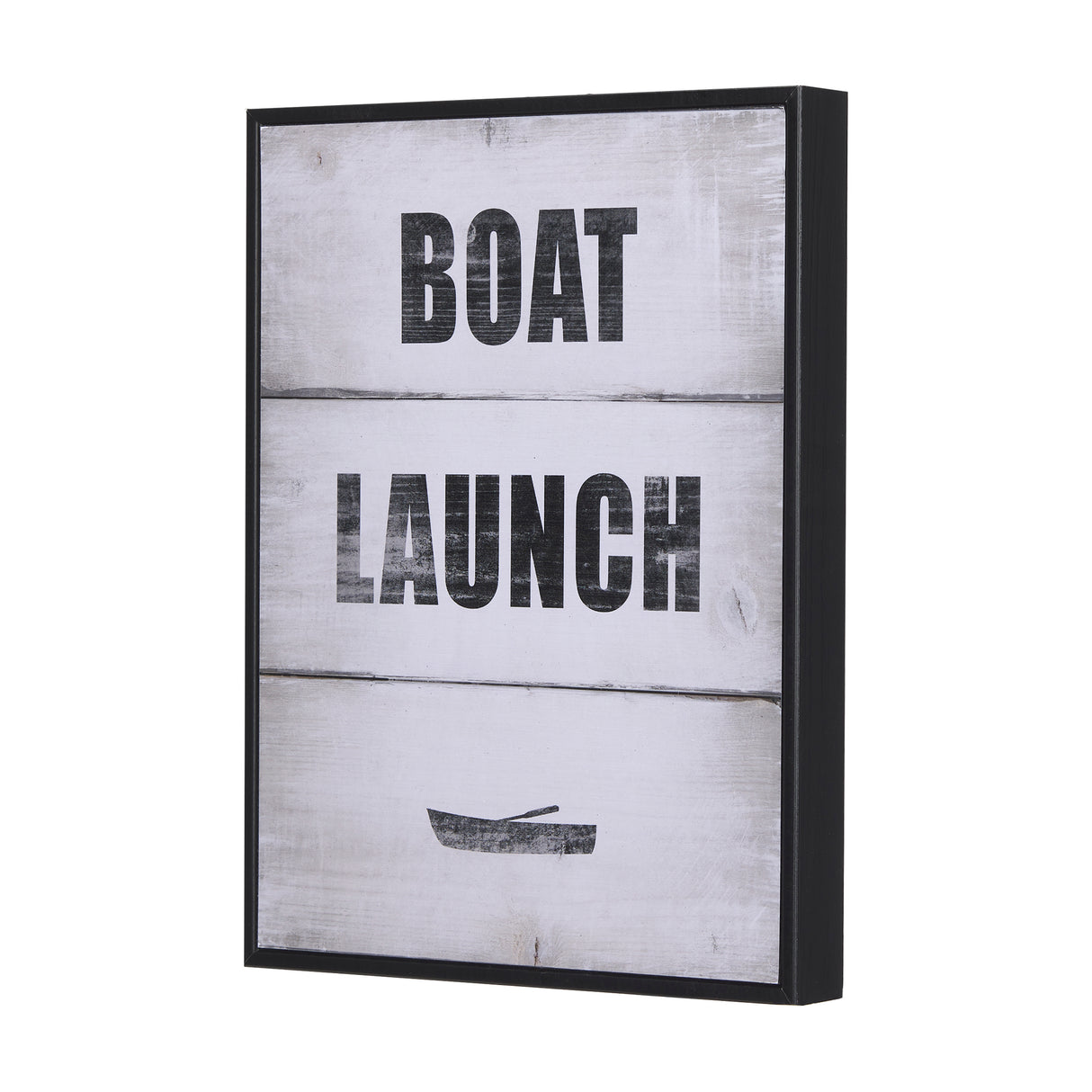 Boat Launch by Mercana Studio a Hand Embellished Textured Framed Art Print from Mercana - Luna Furniture