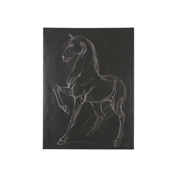 Horse IV by Mercana Studio a Hand Embellished Textured Canvas